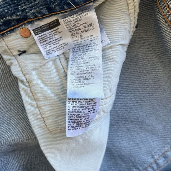 Levi’s Men’s 501 ‘93 Straight Fit Jeans Stretch Size 36X36 Medium Blue 798300167 - Picture 6 of 11